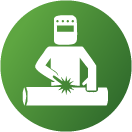 Complete Projects Worker Icon